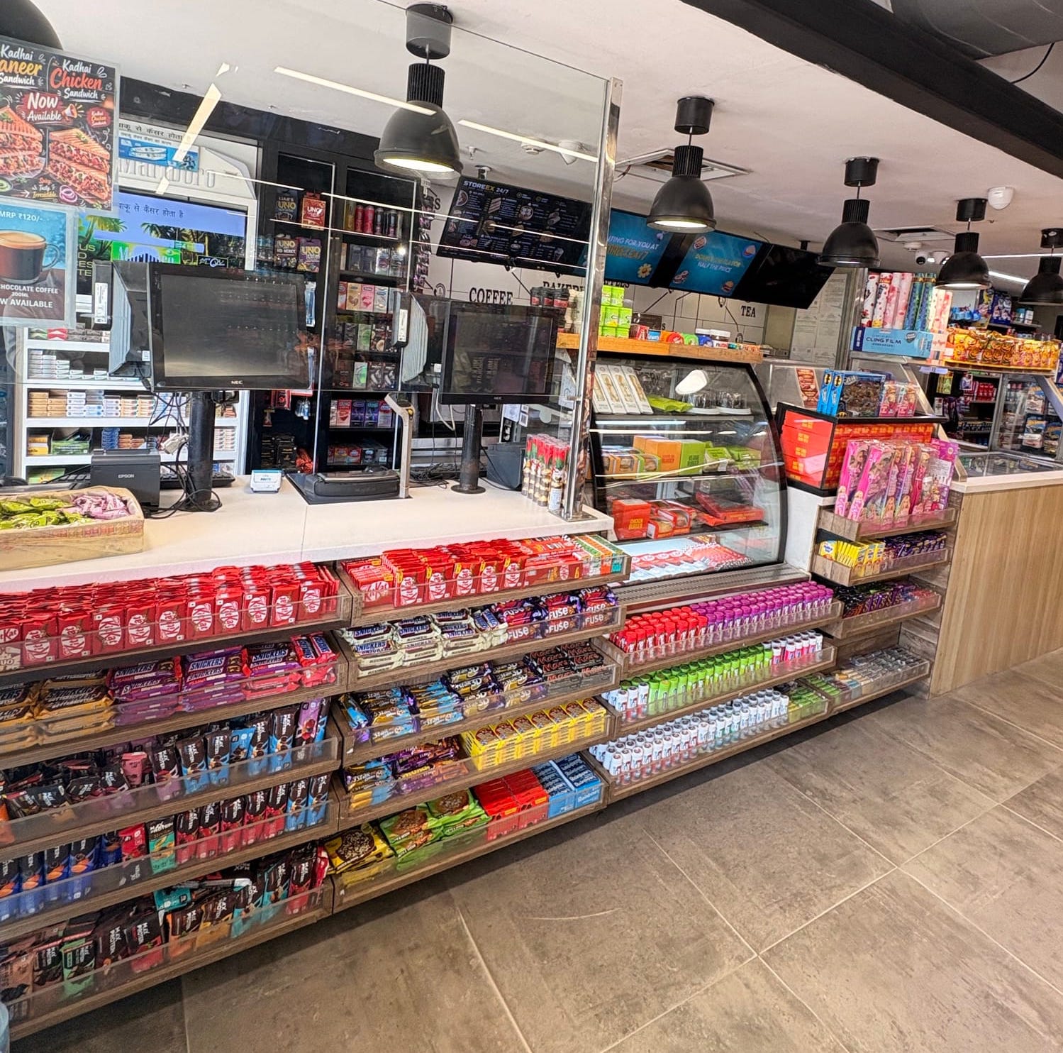 Checkout counter with confectionery display
